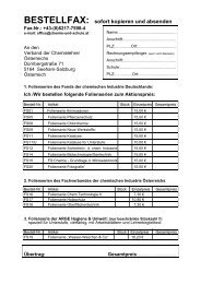 Bestellformular - Verband der Chemielehrer Ãsterreichs