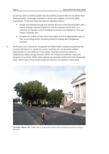 Trees and the Public Realm - Westminster City Council