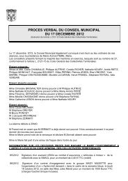 proces verbal du conseil municipal du 17 decembre ... - La FertÃ© Alais