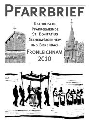 Fronleichnam - St. Bonifatius Seeheim-Jugenheim