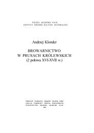 Andrzej Klonder BROWARNICTWO W PRUSACH KRÃLEWSKICH ...