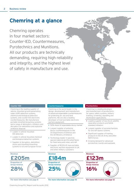 Chemring Group PLC |Annual Report and Accounts 2012