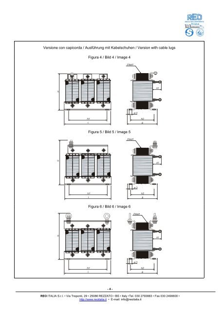 CNW 903- Reattanze induttive di linea trifase, Uk=4 ... - Reo Italia Srl