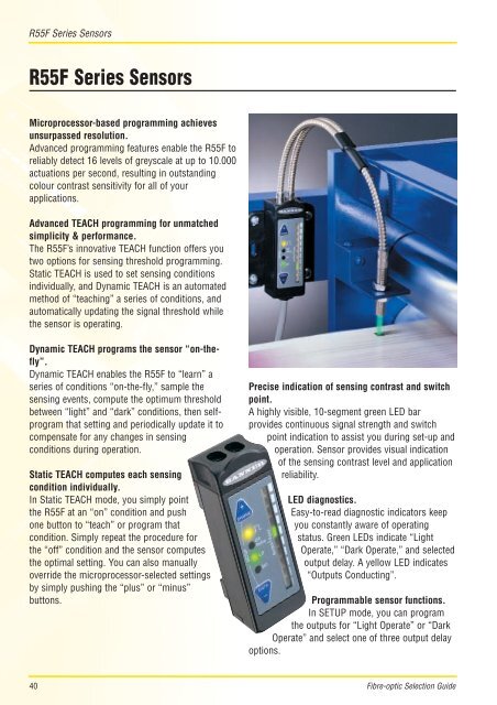 Plastic Fibre-optic Specifications - Multiprox