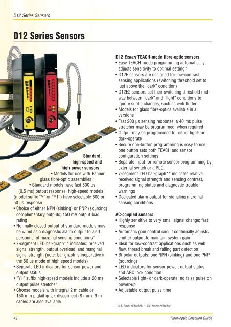 Plastic Fibre-optic Specifications - Multiprox