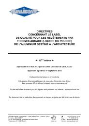 Directives Qualicoat 13ème édition 17.08.12 Version Française