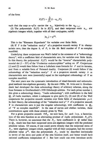 The Work of Pierre Deligne - International Mathematical Union