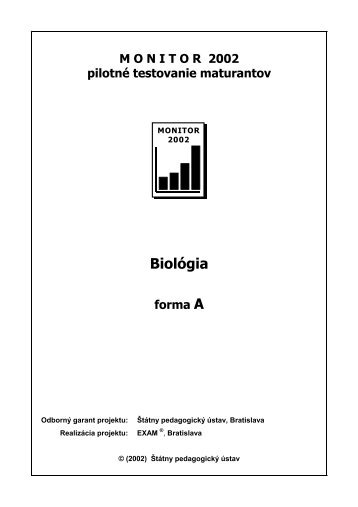 MONITOR 2002/Test Bio, forma A