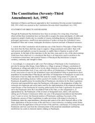 The 73rd and 74th Constitutional Amendments Acts - nrcddp