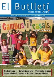 El ButlletÃ­ 199.pdf - Ajuntament de Sant Joan DespÃ­