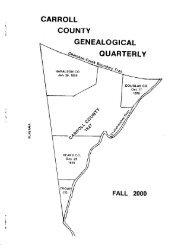 Carroll County Genealogical Society