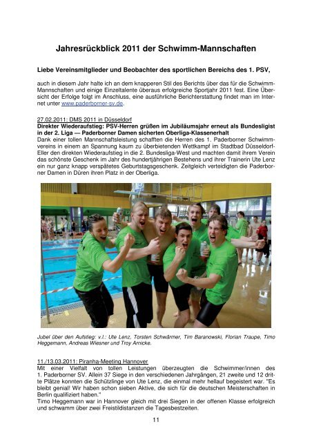 Chlorbrille 2012 - 1. Paderborner Schwimmverein