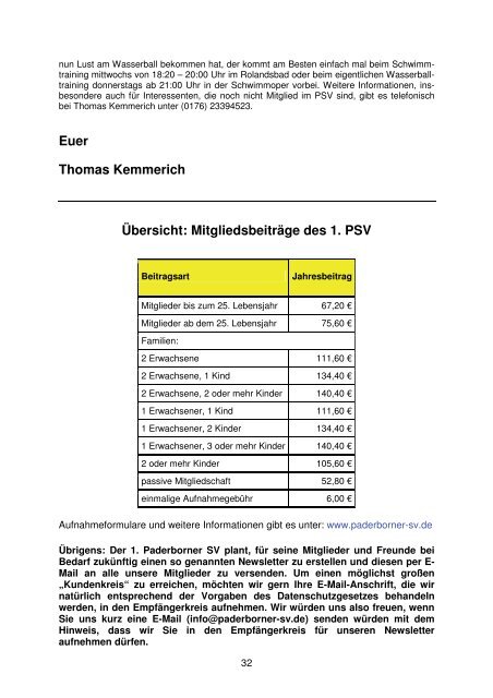 Chlorbrille 2012 - 1. Paderborner Schwimmverein