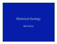 Historical Geology - Rutgers University Department of Earth and ...