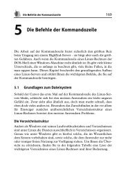 5 Die Befehle der Kommandozeile