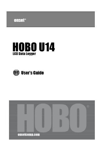 Manual HOBO U14 Logger - Synotech Datenlogger