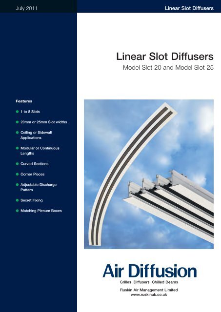 Linear Slot Diffusers - Air Diffusion