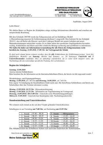 Elternbrief(Schigymnasium-alpin-freestyle) Nr. 1 (pdf) - HIB Saalfelden