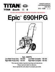 Epic 690 HPG - Paint Sprayers, HVLP Sprayers, Powered Rollers