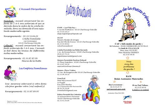 Plaquette d'informations sur les modes de gardes - Cherbourg ...