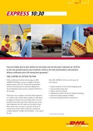 DHL Express 10:30 Brochure