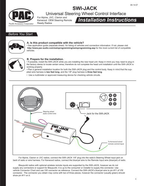 SWI-JACK - PAC Audio