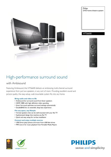 High-performance surround sound - Philips