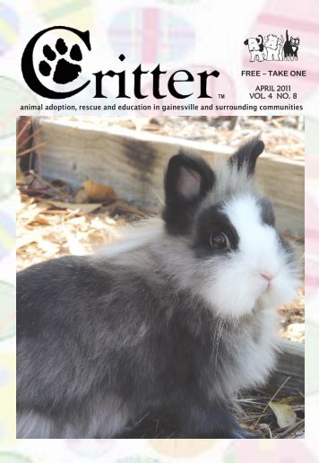 animal adoption, rescue and education in ... - Critter Magazine