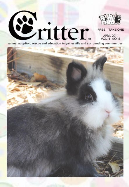 animal adoption, rescue and education in ... - Critter Magazine