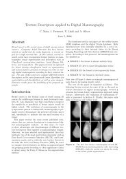 Texture Descriptors applied to Digital Mammography