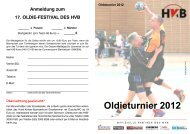 Oldieturnier 2012 - Handball-Verband Berlin