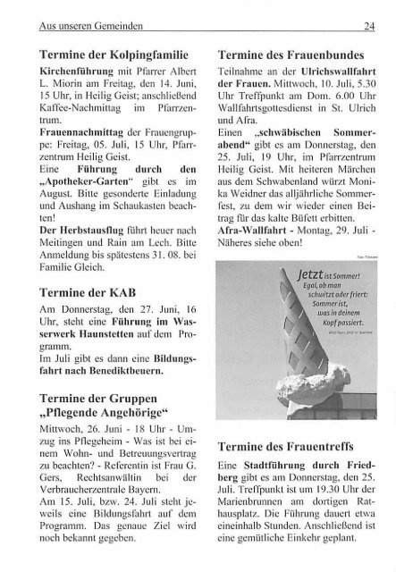 Pfarrbrief Pfingsten 2013 - Katholische Pfarrgemeinden Heilig Geist ...