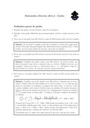 MatemÃ¡tica Discreta 2011.2 - Grafos DefiniÃ§Ëoes gerais ... - PUC-Rio