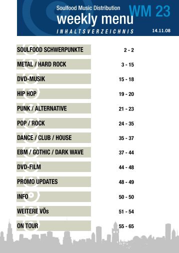 Tourdaten - Soulfood