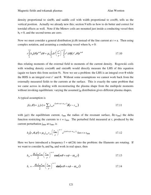 Magnetic Fields and Magnetic Diagnostics for Tokamak Plasmas