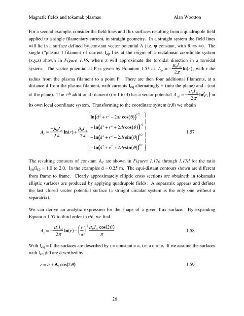 Magnetic Fields and Magnetic Diagnostics for Tokamak Plasmas