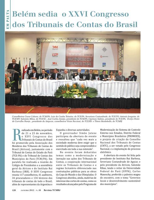 A comunicação nos órgãos públicos Rio - Tribunal de Contas do ...