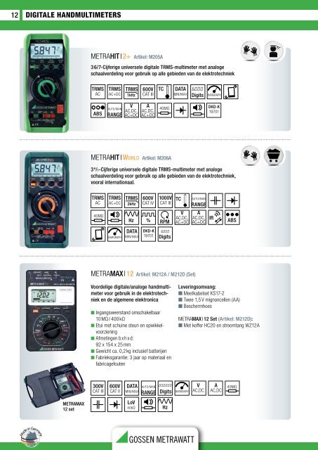 Gossen-Metrawatt - GMC-Instruments