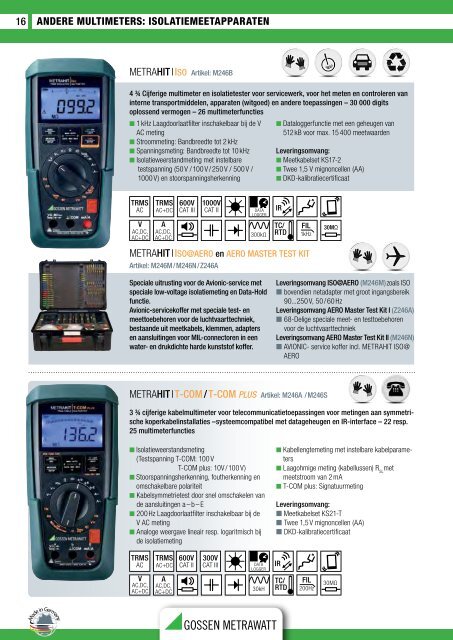 Gossen-Metrawatt - GMC-Instruments