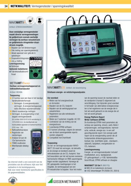 Gossen-Metrawatt - GMC-Instruments