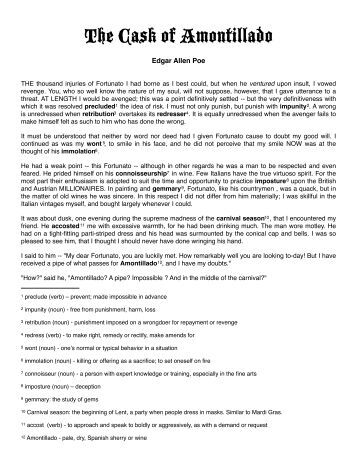 analytical outlook uses reverse psychology cask amontillado He uses reverse physiology, by saying fortunato is too busy, so montessori we'll get luchesi instead give an example of reverse psychology in cask of amontillado. analytical outlook uses reverse psychology cask amontillado He uses reverse physiology, by saying fortunato is too busy, so montessori we'll get luchesi instead give an example of reverse psychology in cask of amontillado.