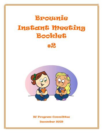 Brownie Instant Meeting Booklet #2 - BC Girl Guides