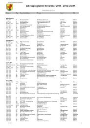 Jahresprogramm November 2011 - 2012 und ff. - Dottikon