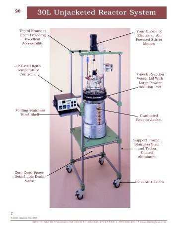 30L Unjacketed Reactor System