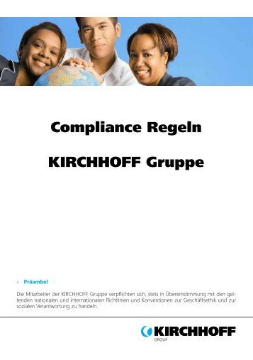 Flyer Compliance deutsch - Kirchhoff Gruppe