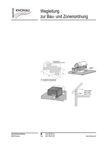 Wegleitung zur Bau- und Zonenordnung - Knonau