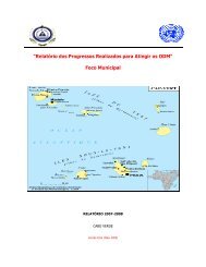 Saiba mais Relatorio OMD 2008 - NaÃ§Ãµes Unidas em Cabo Verde