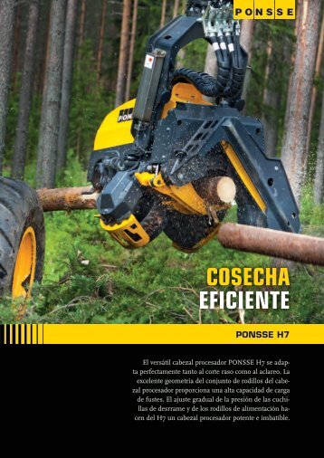 ponsse h7 cosecha eficiente