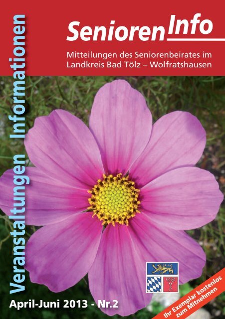 Senioren-Info 2'2013 - Stadt Wolfratshausen