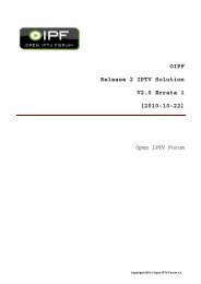 OIPF Release 2 IPTV Solution V2.0 Errata 1 ... - Open IPTV Forum